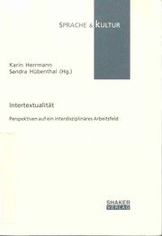 Cover of Intertextualität by Karin Herrmann