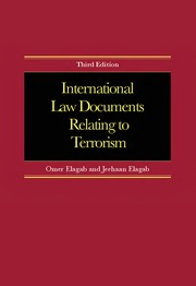 Front cover of International law documents relating to terrorism by Omer Yousif Elagab