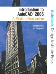 Front cover of Introduction to AutoCAD(R) 2006 by Paul F. Richard