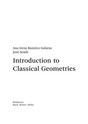 Front cover of Introduction to classical geometries by Ana Irene Ramirez Galarza