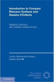 Front cover of Introduction to compact Riemann surfaces and dessins d'enfants by Ernesto Girondo