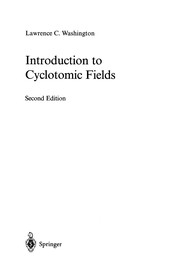 Cover of Introduction to Cyclotomic Fields by Lawrence C. Washington