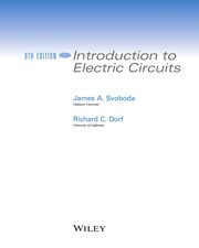 Cover of Introduction to electric circuits by James A. Svoboda