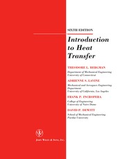 Front cover of Introduction to heat transfer by T. L. Bergman