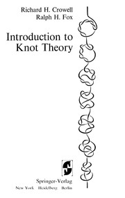 Front cover of Introduction to knot theory by Richard H. Crowell