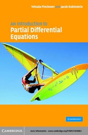 Cover of Introduction to partial differential equations by Yehuda Pinchover