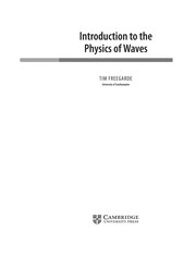 Front cover of Introduction to the physics of waves by Tim Freegarde