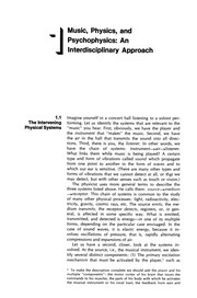 Cover of Introduction to the Physics and Psychophysics of Music by Juan G. Roederer