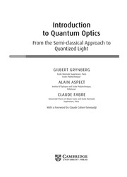 Cover of Introduction to Quantum Optics by Gilbert Grynberg