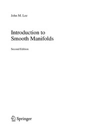 Cover of Introduction to Smooth Manifolds by John M. Lee