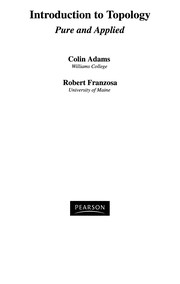 Front cover of Introduction to topology by Colin Conrad Adams