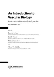 Front cover of An Introduction to vascular biology by Lucilla Poston
