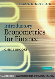 Front cover of Introductory econometrics for finance by Chris Brooks