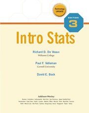 Cover of Intro stats technology update by Richard D. De Veaux
