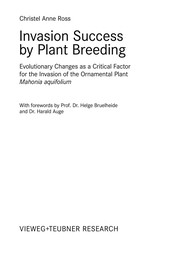 Front cover of Invasion Success by Plant Breeding by Christel Anne Ross