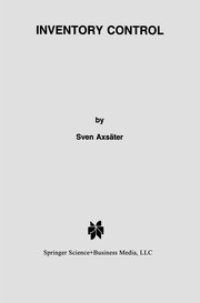 Cover of Inventory Control by Sven Axsäter