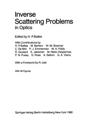 Front cover of Inverse Scattering Problems in Optics by Heinrich P. Baltes
