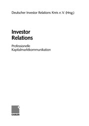Front cover of Investor Relations by Deutscher Investor-Relations-Kreis