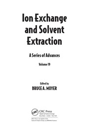 Cover of Ion Exchange and Solvent Extraction by Bruce A. Moyer