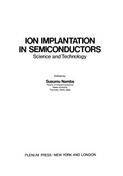 Front cover of Ion Implantation in Semiconductors by Susumu Namba