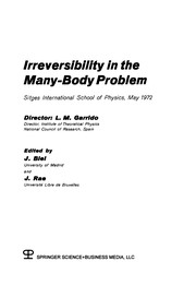 Front cover of Irreversibility in the Many-Body Problem by L. M. Garrido