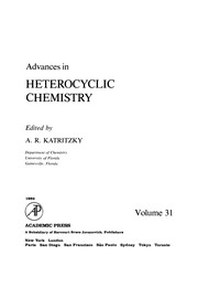 Cover of ADVANCES IN HETEROCYCLIC CHEMISTRY V31 by Jeffrey M. Lemm