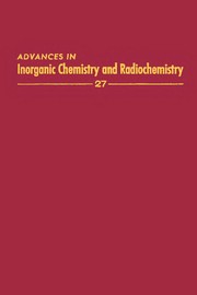 Cover of Advances in Inorganic Chemistry and Radiochemistry, 27 by H. J. Emeleus