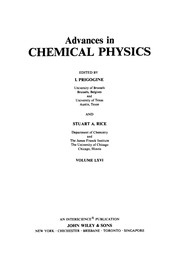 Front cover of Advances in chemical physics by I. Progogine