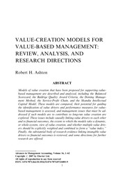 Front cover of Advances in management accounting by Marc J. Epstein