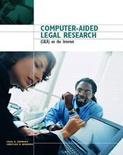 Front cover of Computer-aided legal research (CALR) on the Internet by Craig B. Simonsen