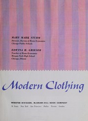 Front cover of Guide to modern clothing by Mary Mark Sturm