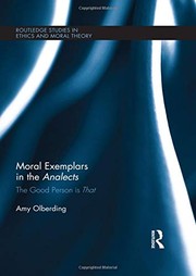Cover of Moral exemplars in the Analects by Amy Olberding