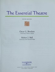 Cover of Instructor's edition by Oscar G. Brockett