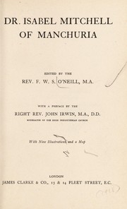 Cover of Dr. Isabel Mitchell of Manchuria by Isabel Deane Mitchell