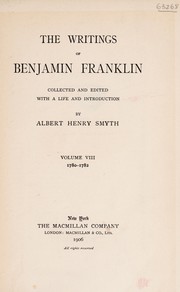Front cover of The writings of Benjamin Franklin by Benjamin Franklin