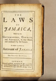 Front cover of The laws of Jamaica by Jamaica