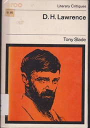 Cover of D. H. Lawrence by Tony Slade