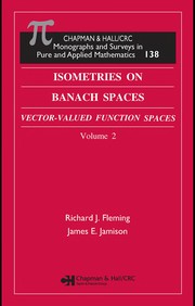 Front cover of Isometries on Banach spaces by Richard J. Fleming