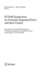 Front cover of IUTAM Symposium on Unsteady Separated Flows and their Control by Marianna Braza