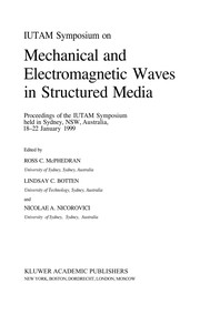 Front cover of IUTAM Symposium on Mechanical and Electromagnetic Waves in Structured Media by IUTAM Symposium on Mechanical and Electromagnetic Waves in Structured Media (1999 Sydney, N.S.W.)