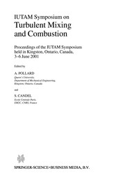 Front cover of IUTAM Symposium on Turbulent Mixing and Combustion by A. Pollard