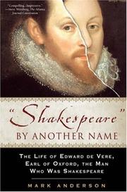 Cover of 'Shakespeare' by Another Name by Mark Anderson