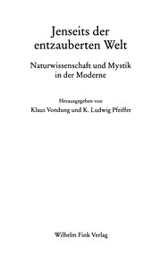 Cover of Jenseits der entzauberten Welt: Naturwissenschaft und Mystik in der Moderne by Klaus Vondung