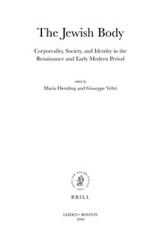 Front cover of The Jewish body by Giuseppe Veltri