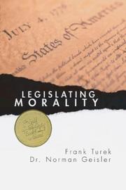 Cover of Legislating Morality by Norman L. Geisler