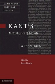 Front cover of Kant's Metaphysics of morals by Lara Denis