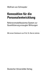 Front cover of Kennzahlen für die Personalentwicklung by Wolfram Schneyder
