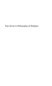 Front cover of Key terms in philosophy of religion by Raymond J. VanArragon