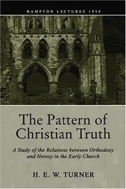 Front cover of The pattern of Christian truth by H. E. W. Turner