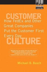 Cover of Customer Culture by Michael D. Basch